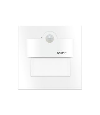 Skoff Tango LED - applique encastrée avec détecteur de mouvement - 73 x 73 mm - 230V - blanc - 3000K