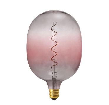 Daylight Italia Coriandoli Egg XL lampe LED - Ø 18 x 27 cm - E27 - 4W dimmable - rose/gris