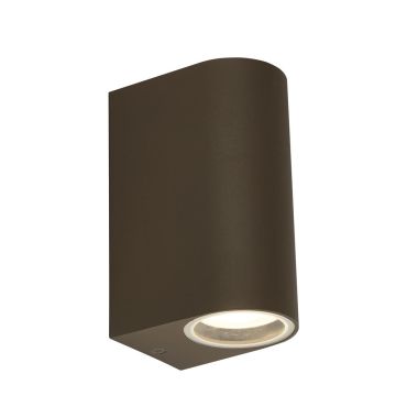 Searchlight Eiffel - lampe murale extérieure - 7 x 15 cm - IP44 - brun rustique