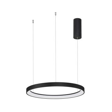 Nova Luce Pertino - lampe suspendue - Ø 48 x 150 cm - 38W LED dimmable inclus - noir sable