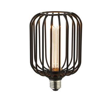 Searchlight Ampoule LED Wire Mesh - Ø 12 x 18,5 cm - E27 - 4,5W dimmable - 2700K - noir