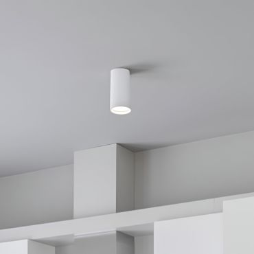Lutec Stag - spot apparent - smart lighting - Lutec Connect - Ø 5,4 x 13 cm - 4,7W LED inclus - fonction dimming et couleur de lumière réglable via app - blanc