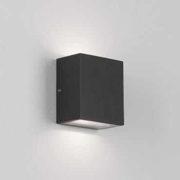 Nova Luce Zaro - applique murale extérieure - 9 x 10,2 x 5,5 cm - 10W LED inclus - IP65 - anthracite foncé