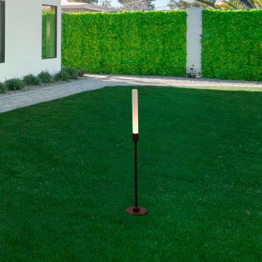Nova Luce Slot - lampe de jardin - Ø 2,5 x 60 cm - 4W LED inclus - IP65 - corten