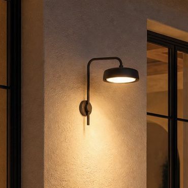 VK Lighting Jade - applique murale d'extérieur - Ø 15 x 30,6 cm - 8W LED inclus - IP65 - brun rouille