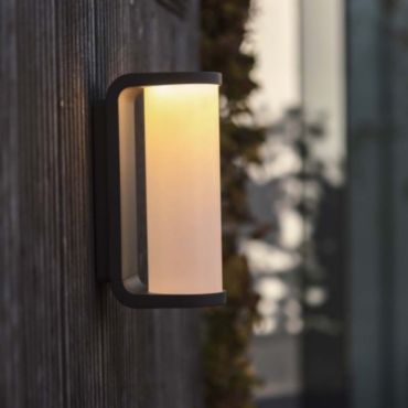 Lutec Adalyn - Applique d'extérieur - 7 x 10 x 20 cm - 10W LED inclus - IP44 - gris foncé