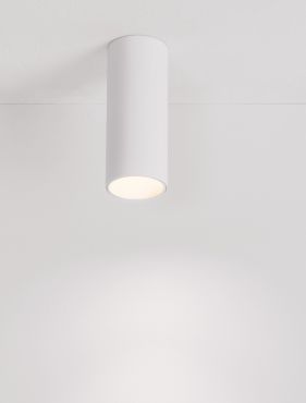 Nova Luce Mor - spot en saillie - Ø 4 x 17 cm - blanc