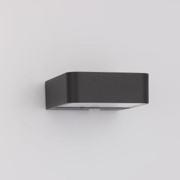 Nova Luce Trendo - applique solaire extérieure avec détecteur de mouvement - 12,2 x 5 x 14,6 cm - 2W LED inclus - IP65 - anthracite foncé