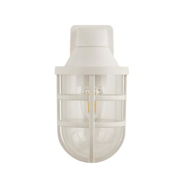 Searchlight Seaside - lampe murale extérieure - 11 x 21 cm - IP44 - blanc