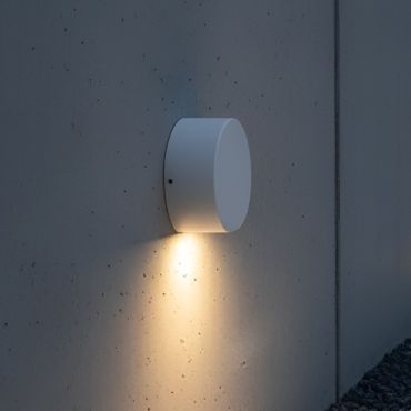 VK Lighting Lun - applique murale d'extérieur - 10 x 8,8 x 3 cm - 3W LED inclus - IP54 - blanc