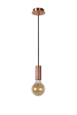 MODÈLE D’EXPOSITION - Lucide Droopy - lampe suspendue - Ø 4,5 x 151 cm - 4W dimmable LED exclus - copper