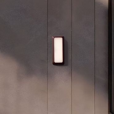 Nova Luce Appia - applique murale extérieure - 8,5 x 20 x 3,8 cm - 5W LED inclus - IP54 - corten
