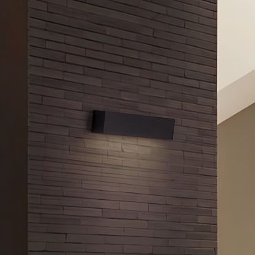 Nova Luce Allure - applique murale extérieure - 22 x 5,5 x 5,3 cm - 8W LED inclus - IP65 - noir sablé