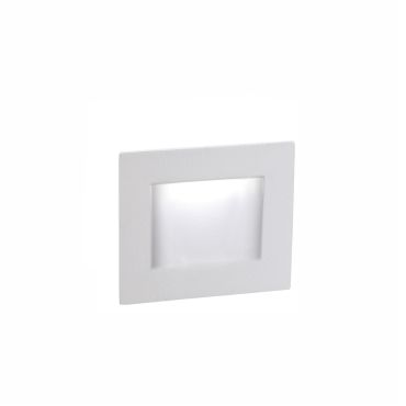 Nova Luce Krypton - applique encastrée - 8 x 7 x 8 cm - 3W LED inclus - IP54 - blanc