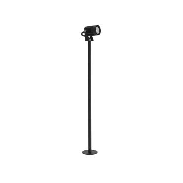 Nova Luce Fend - spot au sol - 9 x 5 x 64 cm - 5W LED inclus - IP65 - noir