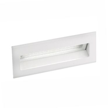 Nova Luce Krypton - applique encastrée - 13,5 x 8 x 5,5 cm - 3W LED inclus - IP54 - blanc