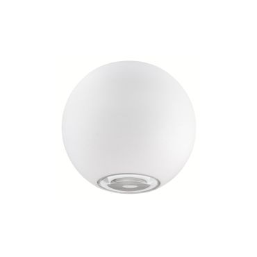 Nova Luce Como - applique murale extérieure - Ø 11 x 8,5 cm - 2 x 5W LED inclus - IP54 - blanc