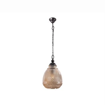 Nova Luce Toulon - lampe suspendue - Ø 27 x 120 cm - ambre