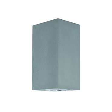 Nova Luce Fuento - applique murale d'extérieur - 8,6 x 10 x 18 cm - IP65 - gris