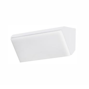 Nova Luce Keen - applique murale extérieure - 18 x 9 x 9 cm - 12W LED inclus - IP65 - blanc