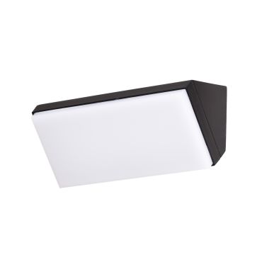 Nova Luce Keen - applique murale d'extérieur - 18 x 9 x 9 cm - 12W LED inclus - IP65 - noir et blanc