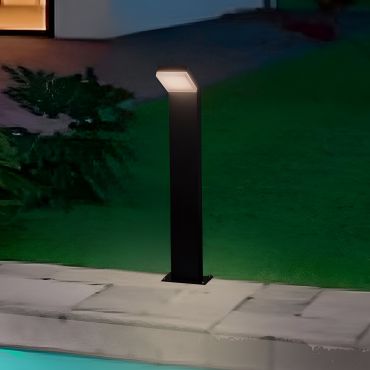 Nova Luce Farge - lampe de jardin - 16,5 x 76 x 10 cm - 12W LED inclus - IP65 - anthracite foncé
