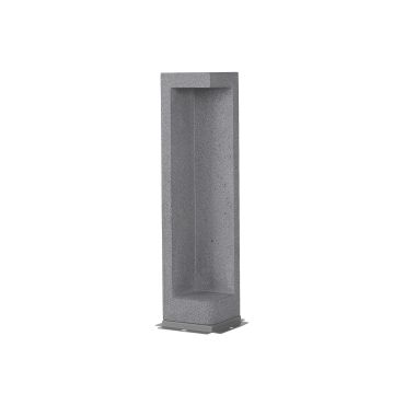 Nova Luce Grante - lampe de jardin - 12 x 12 x 53 cm - 5W LED inclus - IP65 - gris