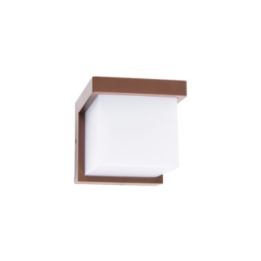 VK Lighting Neon - applique murale d'extérieur - 11,5 x 11,5 x 13 cm - 9W LED inclus - IP65 - marron