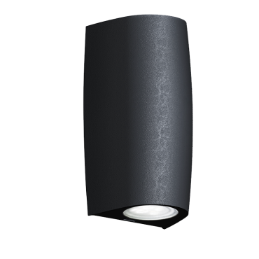 Elmark Marta - applique murale d'extérieur - 9,2 x 8 x 17 cm - 3,5W LED dimmable inclus - IP55 - noir
