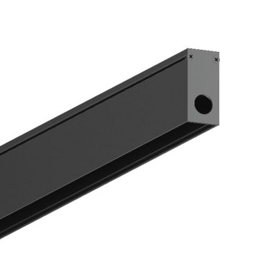 VK Lighting Eiva - système de rail magnétique - profilé de montage - 2,7 x 5,6 cm - dimmable DALI - noir