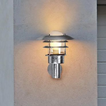 Nordlux Lønstrup 22 Sensor - applique murale extérieure avec détecteur de mouvement - 22 x 26,5 x 26,5 cm - IP44 - acier galvanisé