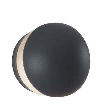 Nova Luce Agile - applique d'extérieur - Ø 15 x 12 cm - 13W LED inclus - IP54 - gris foncé