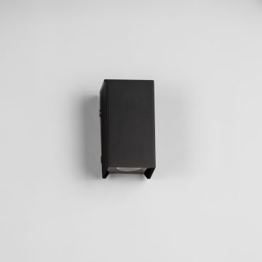 Nova Luce Elio - applique murale extérieure - 7 x 13 x 6,2 cm -  6W LED inclus - IP65 - anthracite foncé