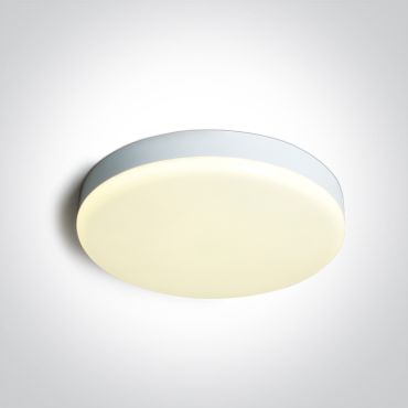 ONE Light Plafo - plafonnier - Ø 26 x 5,5 cm - 26W LED inclus - IP65 - blanc