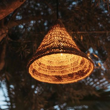 New Garden Maro - lampe suspendue - Ø 30 x 500 cm - IP44 - jute