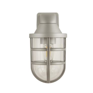 Searchlight Seaside - lampe murale extérieure - 11 x 21 cm - IP44 - argenté