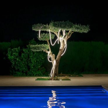 New Garden Neo - guirlande lumineuse - guirlande de 7m dont 4m de cordon - 48W LED inclus - IP65 - blanc