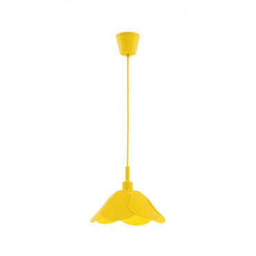 Nova Luce Udine - lampe suspendue - Ø 25 x 100 cm - jaune