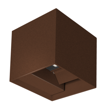 Century Italia Up &amp; Down - applique murale - 10 x 10 x 10 cm - 10W LED inclus - couleur de lumière réglable - IP65 - marron