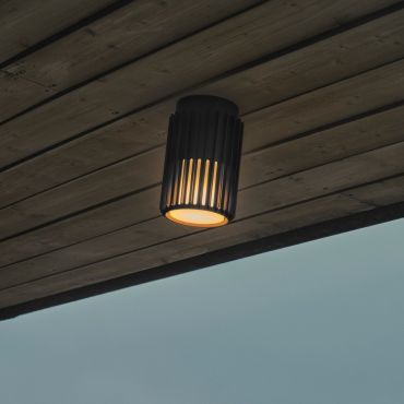Nordlux Aludra N - plafonnier d'extérieur - Ø 12,4 x 18,8 cm - IP54 - noir