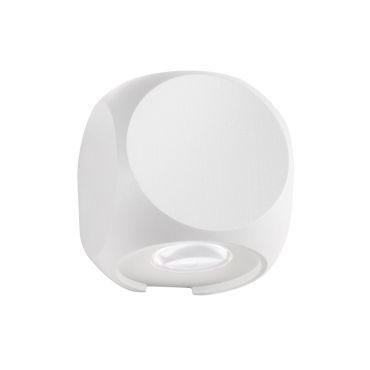 Nova Luce Zari - applique murale extérieure - 5,5 x 6,5 x 6,5 cm - 2 x 2W LED inclus - IP54 - blanc