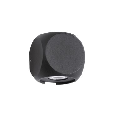 Nova Luce Zari - applique d'extérieur - 5,5 x 6,5 x 6,5 cm - 2 x 2W LED inclus - IP54 - noir