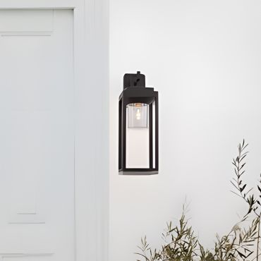 Nova Luce Figo - applique murale extérieure - 14,5 x 43 x 20,5 cm - IP65 - anthracite foncé