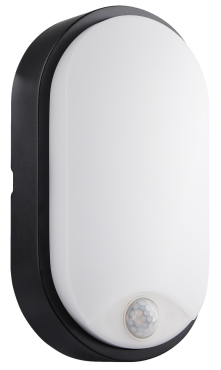 Century Italia Forma - applique et plafonnier - 12 x 6,3 x 21,2 cm - 14W LED inclus - avec détecteur de mouvement - couleur de lumière réglable - IP54 - blanc et noir