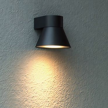 Nordlux Kyklop Cone - applique murale extérieure - Ø 15,6 x 13,9 cm - IP54 - noir