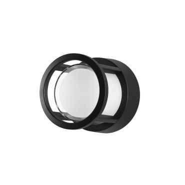 Nova Luce Agosto - applique d'extérieur - Ø 11 x 11 cm - 6W LED inclus - IP54 - noir