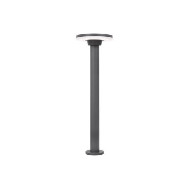 Nova Luce Suite - lampe de jardin - Ø 18 x 60 cm - 12W LED inclus - IP54 - gris foncé
