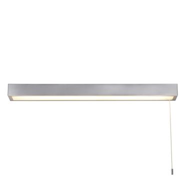 Searchlight Venti - lampe miroir avec interrupteur à tirette - 60 x 5 cm - 18W LED inclus - IP44 - chrome