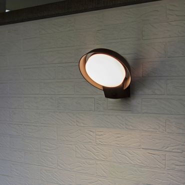 Lutec Polo - Applique d'extérieur - 16,2 x 18 x 16,4 cm - 15W LED inclus - IP54 - anthracite