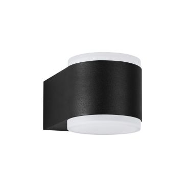 Nova Luce Nus - applique murale extérieure - 9 x 13,2 x 7,8 cm - 2 x 4W LED inclus - IP54 - noir